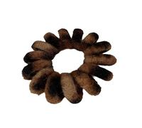 Print Elastic Hair Tie Plush Texture Not Damaging Band Classical Headwear Black Coffee Green Color Optional Plush Scrunchies String