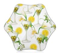 Print Girls Umbrella for Kids Portable Spf 50+ Sun Umbrellas Uv Protection Reflective Trim Classic Boys Umbrellas for Rain Cartoon Floral Lemon White