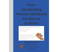 Print Handwriting Practice Workbook for Mature Students - Improver's Level: The blue series of workbooks aimed at improver's (Brown Bear Workbooks)