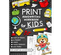 Print Handwriting Workbook for Kids with Jokes & Riddles: Learn to Write and Trace Alphabet Letters and Penmanship Writing Improvement Practice Paper