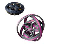 Print in Place Rotating Fidget, 3D Printed Gear Ball Steampunk Whirling Wonder Fidget Gear Sphere Gear Toy for Stress and Anxiety Relaxing (Pink)