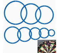 Print It Uk Dart Practice Rings - 8 Precision Training Rings with Ultimate Darts Improvement Kit, Includes 5 Bonus Games for Accuracy and Skill Development (Blue)