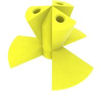 Print It Uk Desktop Dart Holder - Tabletop Stand for 3 Steel or Soft Tip Darts - Compact Dart Display Rack for Desk, Bar, or Game Room - Durable Organizer for Dart Players (Yellow)