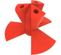 Print It Uk Desktop Dart Holder - Tabletop Stand for 3 Steel or Soft Tip Darts - Compact Dart Display Rack for Desk, Bar, or Game Room - Durable Organizer for Dart Players (Red)