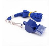 Print It Uk Professional Referee Whistle with Lanyard | Loud Clear Sound Black Plastic Sports Whistle for Football Soccer Coaching Training Teaching Outdoor Use (Blue)