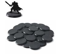 Print It Uk Wargaming Hobby Bases 32mm - 30 Pack Round Model Miniature Plastic Bases for Tabletop War Games, RPG Figures, Sand Table Scenery