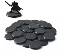 Print It Uk Wargaming Hobby Bases 50mm - 30 Pack Round Model Miniature Plastic Bases for Tabletop War Games, RPG Figures, Sand Table Scenery