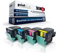Print-Klex 4 x Compatible Toner Cartridge for Lexmark CX310 CX310dn CX310n CX310Series 80C0S10 80C0S20 80C0S30 80C0S40 Black Cyan Magenta Yellow Value Set BK C M Y