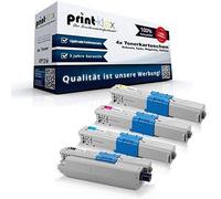 Print-Klex Compatible Toner Cartridges Economy Pack for OKI C-301DN C-321DN MC-332DN MC-342DN MC-342DNW C-301 DN C-321 DN MC-332 DN MC-342 DN MC-342 DNW - Toner Set Black Cyan Magenta (To All In