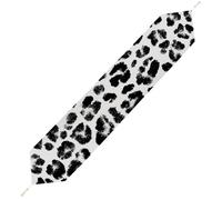 Print Leopard Pattern Plush Table Runner Boho Country Farmhouse Kitchen Dining Table Decoration 178*33cm