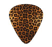 print Leopard pattern Printed pick set - 12 pieces, thin, medium and thick guitar picks, suitable for guitar, bass, electric guitar and ukulele