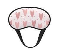Print Lovely Hearts Pattern, Full Eye Covers Light Blocking Eye Masks Blackout Sleep Eye Muffs