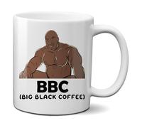 Print Maniacs Barry Wood Big Black Coffee - Funny Rude Mug - Novelty Gag Gift - Office Joke - Ceramic 330ml 11oz Mug Cup