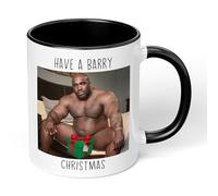 Print Maniacs Barry Wood Christmas 11oz Mug Gift Secret Santa Stocking Women Girls Her Hot Coffee Tea Xmas Present Adult Joke Funny Rude Naughty Present Mug (Black Fill)