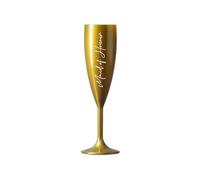 Print Maniacs Champagne Premium Gold Flute Glass Bride Groom Mr Mrs Wedding Maid Honour Wine Cocktail Prosecco Celebrations Gift (White, Maid of Honour)