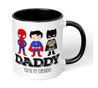 Print Maniacs Daddy You are My Favourite Super Hero 11oz Ceramic Mug Fathers Day Dad Gift Birthday