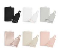 Print Maniacs Leather Travel Set with Initials Personalised Gift for Mum Auntie Nana Boutique Accessories Bag