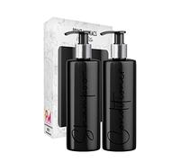 Print Maniacs Mrs Hinch Inspired Black Personalised Dispenser Silver Pump Bottles Set 2 (BLACK,F2)