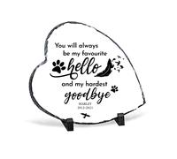 Print Maniacs Perosnalised Rock Slate Grave Marker Memorial Plaque Pet Cat Dog Loving Memory Still Loved Still Missed (25cm x20cm, Personalised)