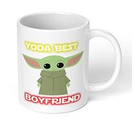 Print Maniacs Personalised Baby Yoda Mug Funny Valentines Day 11 oz Ceramic Cup Gift Boyfriend Girlfriend Coffee Wife Husband Birthday (Boyfreind)