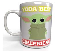Print Maniacs Personalised Baby Yoda Mug11oz Ceramic Funny Valentines Day Cup Gift Boyfriend Girlfriend Coffee Wife Husband Anniversary Birthday (Girlfreind)