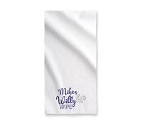 Print Maniacs Personalised Beach RUDE VALENTINES FACE CLOTH AFTER S*X WIPE GIFT CUM FANNY FLANNEL D**K WILLY WIPE (Navy, With Name)