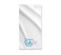 Print Maniacs Personalised Beach RUDE VALENTINES FACE CLOTH AFTER S*X WIPE GIFT CUM FANNY FLANNEL D**K WILLY WIPE (Blue, With Name)