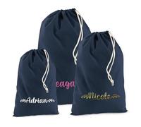 Print Maniacs Personalised Christmas Stocking Gifts for Men, Personalised Santa Sacks with Stockings, Customised Santa Sacks with Names, Custom Cotton Stocking Santa Sacks, for Dad, Baby, Kid, Family