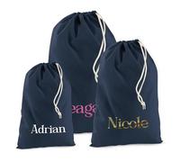 Print Maniacs Personalised Christmas Stocking Gifts for Men, Personalised Santa Sacks with Stockings, Customised Santa Sacks with Names, Custom Cotton Stocking Santa Sacks, for Dad, Baby, Kid, Family