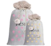 Print Maniacs Personalised Dad Santa Sacks Gifts for Dad, Personalised Santa Sack with Stocking, Santa Sack Adults, Stocking Santa Sack, Christmas Stocking Gifts for Dad from Daughter, Son, Wife