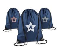Print Maniacs Personalised Drawstring Bag for Kids Back to School PE Bag, Swim Bag with Name Ideal for Boys, Girls, Toddlers,and Primary School Students Perfect School Bag French Navy