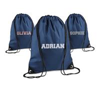 Print Maniacs Personalised Drawstring Bag for Kids Back to School PE Bag, Swim Bag with Name Ideal for Boys, Girls, Toddlers,and Primary School Students Perfect School Bag French Navy