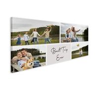 Print Maniacs Personalised Gifts for Men, Women & Dad - Customised Panoramic Canvas with Pictures