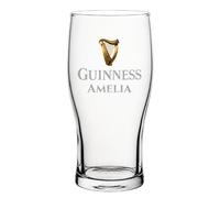 Print Maniacs Personalised Guinness Pint Glass Custom Name Engraved Tulip Beer Glass Classic Clear Pint Gift for Dad Husband Brother Birthday Christmas Pub Style Glassware Premium Bar Gift Idea
