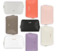 Print Maniacs Personalised Makeup Bag Cosmetics Toiletry Brushes Organisers Bag Boutique Accessory Case Multi-Purpose Purse Bridesmaid Gift for Her (Serif Font)