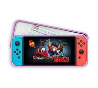 Print Maniacs Personalised Nintendo Switch Game Tin Pencil Case Back to School Kids Tidy Stationary Organizer Mario (Red and Blue Image, Pink Case)
