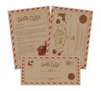 Print Maniacs Personalised Official Letter from Santa Claus/Father Christmas, Perfect for Young Children, Boys, Girls, Grandchildren, Magical. Comes with Envelope - Candy Cane