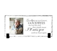 Print Maniacs Personalised Rock Slate Photo Plaque Still Loved Still Missed Funeral Gift Grave Marker Remembrance Memorial In Loving Memory Tribute (20cm x 30cm)