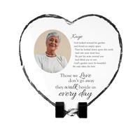 Print Maniacs Personalised Rock Slate Photo Plaque Still Loved Still Missed Funeral Gift Grave Marker Memorial Remembrance In Loving Memory Tribute (15cm x 15cm)