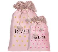 Print Maniacs Personalised Stocking For Gifts for Him and Her, Personalised Santa Stockings, Customised Santa Sacks Adults, Custom Stocking Santa Sacks, Personalised Gifts for Women and Men