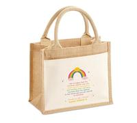 Print Maniacs Personalised Teacher Tote Shopping Book Bag Assistant Carrier Reuse School Pupil Student Thank you Gift Present