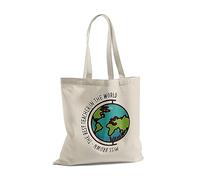 Print Maniacs Personalised Teacher Tote Shopping Book Bag Assistant Carrier Reuse School Pupil Student Thank you Gift Present (Best In The World)