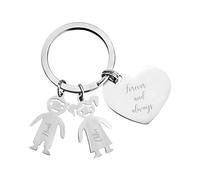 Print Maniacs Personalised Valentine's Anniversary Christmas Keyring Keychain Gift For Her Him Husband Wife Girlfriend Boyfriend Lover D1