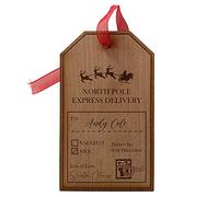 Print Maniacs Personalised Wooden Hanging Name Tag Wrapping Label Sticker Part Favors Decoration Gift (Express Delivery 1)