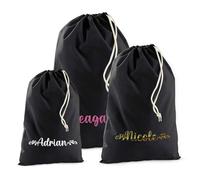 Print Maniacs Personalised Xmas Gifts for Women, Personalised Santa Sacks Adults, Customised Santa Sacks, Cotton With Stocking, Custom Santa Sacks with Name, Personalised Christmas Stocking Gifts