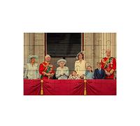 Print Maniacs Platinum Jubilee 30/60 Piece Wooden Jigsaw Puzzle Queen Elizabeth II Royal Family Prince Charles Prince William Jubilee Puzzle for Adults Child Kids Party Fovour Fillers (60 Pieces)