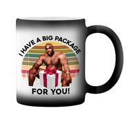 Print Maniacs Retro I Have a Big Package for You with Barry Wood Black Magic Coffee Mug