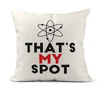 Print Maniacs Sheldon Cooper Big Bang Theory Cushion TV Series Men Kids My Spot Pillow (Without Insert (No stuffing))