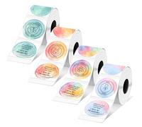 Print Master Thermal Label Refill, 1.96 inch Round, 4 Rolls, Compatible with Phomemo M110 M220 M221 M150 M250 M260 M100, Gradient Flower