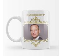 Print Mnaiacs Prince Philip Memory Mug The Royal Family Tribute British Duke of Edinburgh